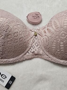 Bebe Lace Push-Up Bra - Blush Pink